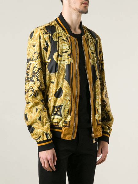 mens versace bomber jacket|versace bomber jackets men's sale.